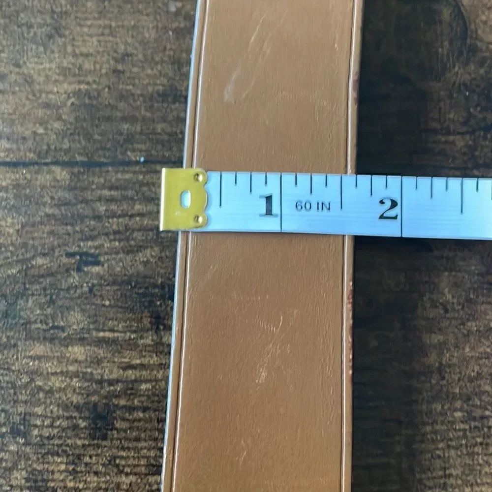 Vintage Coach Men’s Leather Belt in Natural Tan Size 38